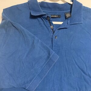 Axist Mens XXL Blue Short Sleeve 100%‎ Cotton Polo Shirt RN 68924